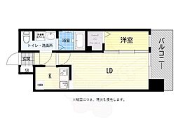 グランフォーレ博多駅東プレミア 1LDKの間取図画像