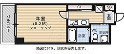 サヴォイオーサーズプレイス 1Kの間取図画像