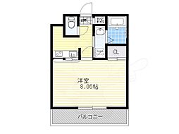 エンクレスト博多駅前2 1Kの間取図画像