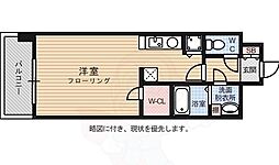 アソシア・グロッツォ・クアトロ博多 ワンルームの間取図画像