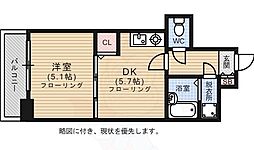 モンレーヴ市崎 1DKの間取図画像