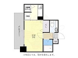 スプール浄水通り 1Kの間取図画像