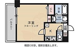エンクレスト大手門2 1Kの間取図画像