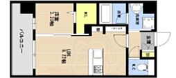 LIBTH博多住吉PREMIER 1LDKの間取図画像