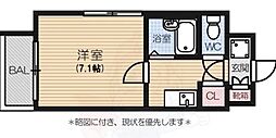 ファーネストアヴァンティ大濠 1Kの間取図画像