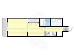 アイセレブ薬院 2Kの間取図画像