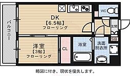 グランフォーレ箱崎ステーションプラザ 1DKの間取図画像