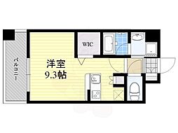 エンクレスト博多 ワンルームの間取図画像