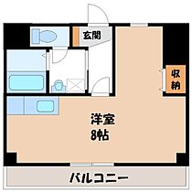 栃木県宇都宮市錦2丁目（賃貸マンション1K・1階・28.76㎡） その2