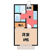 栃木県宇都宮市東峰町（賃貸アパート1K・1階・23.19㎡） その2