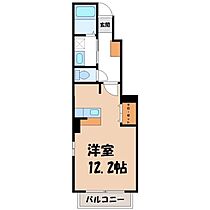 栃木県宇都宮市松原1丁目（賃貸アパート1R・1階・32.90㎡） その2