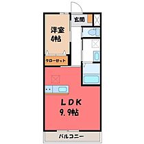 栃木県下野市小金井（賃貸アパート1LDK・2階・36.00㎡） その2