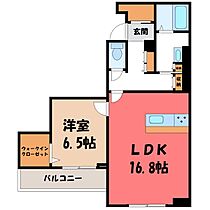 栃木県宇都宮市本丸町（賃貸マンション1LDK・1階・61.00㎡） その2