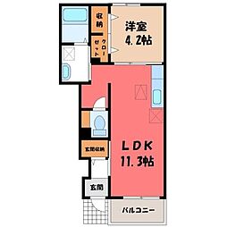 JR日光線 鹿沼駅 バス13分 西茂呂北下車 徒歩2分