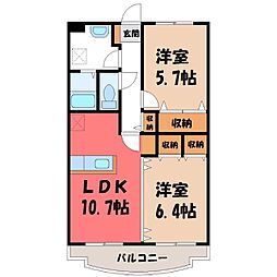 JR東北本線 石橋駅 バス40分 上蒲生下車 徒歩4分 1階/-