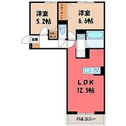 間取図画像 2LDK