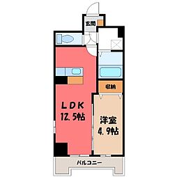 IRIC 1LDKの間取図画像