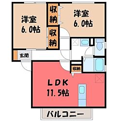 JR東北本線 雀宮駅 徒歩20分