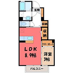 JR東北新幹線 宇都宮駅 バス9分 御幸町下車 徒歩3分 1階/-