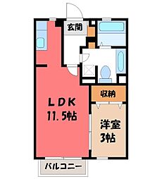 宇都宮芳賀ライトレール線 駅東公園前駅 徒歩21分 2階/-