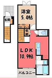 JR東北本線 石橋駅 バス27分 長田下車 徒歩9分 2階/-
