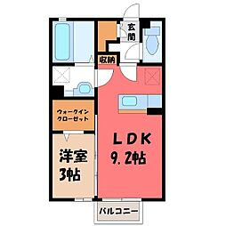 JR東北本線 石橋駅 徒歩16分 2階/-