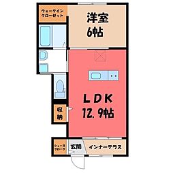 JR東北本線 雀宮駅 徒歩21分 1階/-