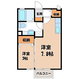 アリエスコーポ B 1階/-