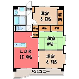 LILIACOURT 3LDKの間取図画像