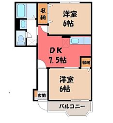 パークサイド・クレイン B 1階/-