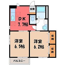 JR東北本線 宇都宮駅 バス21分 砥上団地下車 徒歩3分 1階/-