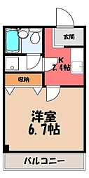 JR東北本線 宇都宮駅 バス12分 こえご下車 徒歩3分 3階/-