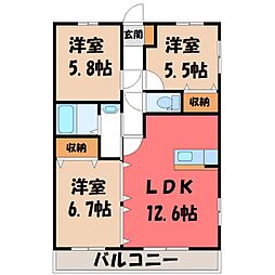 JR東北本線 宝積寺駅 徒歩12分