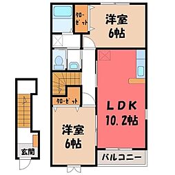 JR日光線 鹿沼駅 徒歩13分 2階/-