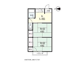 ドリームハイツ A-6 ｜ 佐賀県佐賀市東与賀町大字下古賀（賃貸アパート2K・2階・39.00㎡） その2