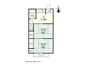 ドリームハイツ B-5 ｜ 佐賀県佐賀市東与賀町大字下古賀（賃貸アパート2K・2階・39.00㎡） その2