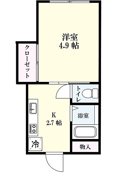 本庄マンション 110｜佐賀県佐賀市本庄町大字本庄(賃貸マンション1K・1階・21.73㎡)の写真 その2