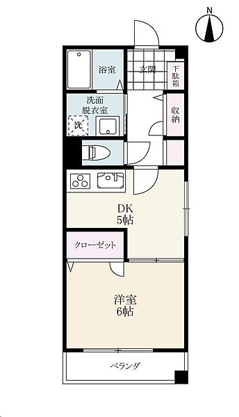 ラタナーヤカホール 105｜佐賀県佐賀市西田代2丁目(賃貸マンション1DK・1階・36.39㎡)の写真 その2