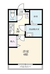 間取図画像 1K