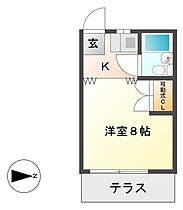 コーポ長屋  ｜ 岐阜県岐阜市三田洞（賃貸アパート1K・2階・19.52㎡） その2