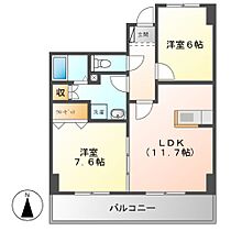 マンションエルガーデン  ｜ 岐阜県美濃加茂市加茂野町今泉（賃貸マンション2LDK・2階・57.12㎡） その2