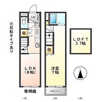 アドリアーノ長山  ｜ 岐阜県岐阜市芥見長山１丁目（賃貸アパート1LDK・1階・35.11㎡） その2