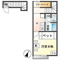 レオパレスＷest ＴownI  ｜ 岐阜県美濃加茂市西町４丁目（賃貸アパート1K・2階・28.02㎡） その2