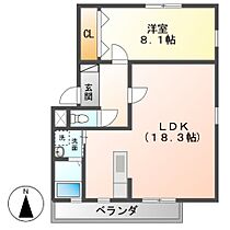 ピースフルメゾン　N棟  ｜ 岐阜県岐阜市石原２丁目（賃貸アパート1LDK・2階・59.21㎡） その2