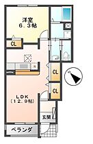 ボンボニエール　Ａ・Ｂ・Ｃ  ｜ 岐阜県関市倉知（賃貸アパート1LDK・1階・46.49㎡） その2