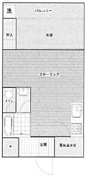 間取図画像 1DK