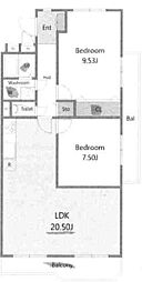 間取図画像 2LDK
