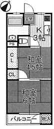 間取図画像 2DK