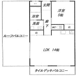 間取図画像 1LDK