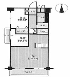 間取図画像 2LDK